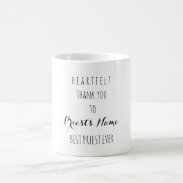 Caneca De Café Muito Obrigado, Melhor Tipografia Do Padre.