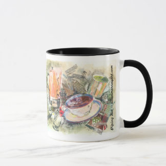 Caneca de café "muito quente"