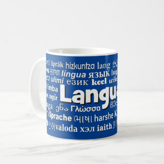 Caneca De Café Muitos idiomas