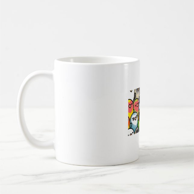 Caneca De Café Muitos pombinhos (Esquerda)