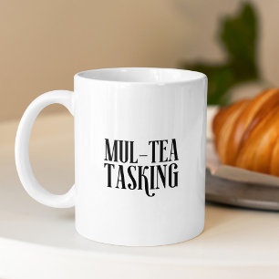 Caneca De Café Mul-tea Typografia Humor Modern