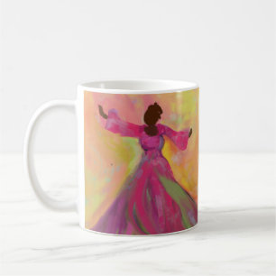Caneca De Café Mulher africana dançando mulheres