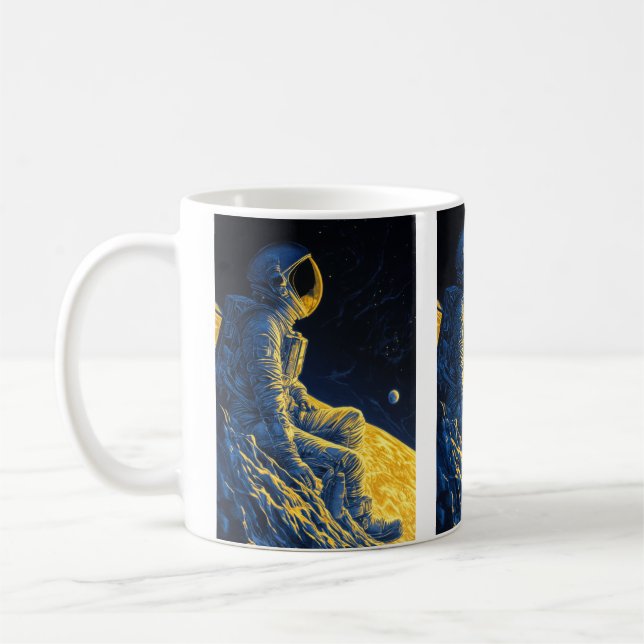 Caneca De Café Mulher Astronauta (Esquerda)