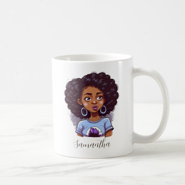 Caneca De Café Mulher Aula e Elegante Afro (Direita)
