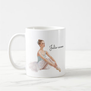Caneca De Café Mulher balé Personalizada
