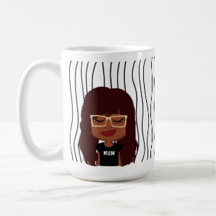 Caneca De Café Mulher Bela Esmirante Lançou Mug. Escolha o seu ol