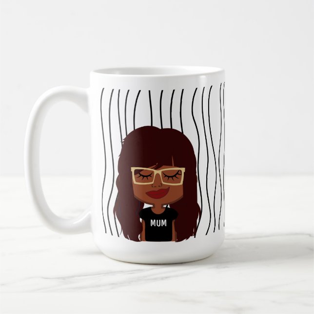 Caneca De Café Mulher Bela Esmirante Lançou Mug. Escolha o seu ol (Esquerda)