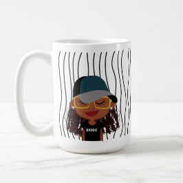 Caneca De Café Mulher Bela Esmirante Lançou Mug. Escolha o seu ol