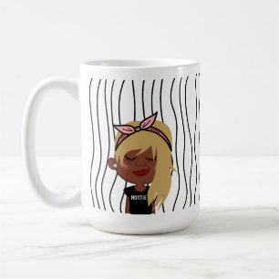 Caneca De Café Mulher Bela Esmirante Lançou Mug. Escolha o seu ol