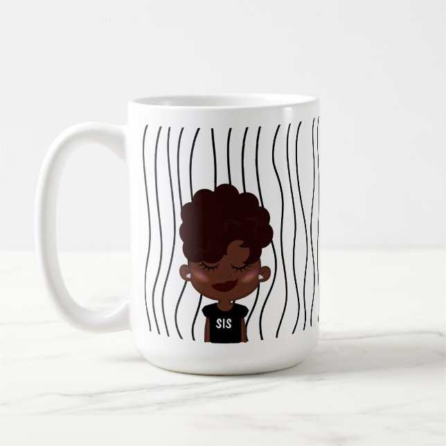 Caneca De Café Mulher Bela Esmirante Lançou Mug. Escolha o seu ol (Esquerda)