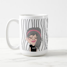Caneca De Café Mulher Bela Esmirante Lançou Mug. Escolha o seu ol