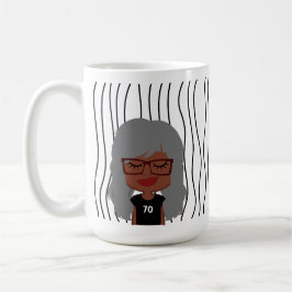 Caneca De Café Mulher Bela Esmirante Lançou Mug. Escolha o seu ol