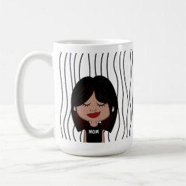 Caneca De Café Mulher Bela Esmirante Lançou Mug. Escolha o seu ol
