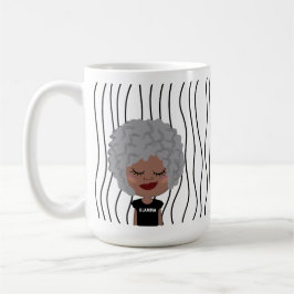 Caneca De Café Mulher Bela Esmirante Lançou Mug. Escolha o seu ol