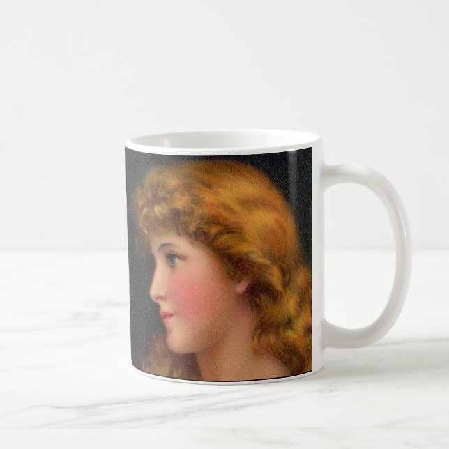 Caneca De Café mulher bonita do século XIX (Direita)