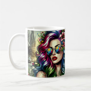 Caneca De Café Mulher Bonita na Cidade