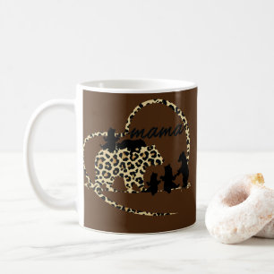 Caneca De Café Mulher Bonita Trendy Mamãe Ursa 5 Filhos Mamãe C
