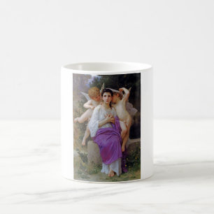 Caneca De Café Mulher com Cupido, Bouguereau