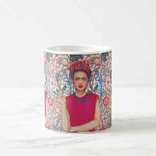 Caneca De Café Mulher com flores cor-de-rosa
