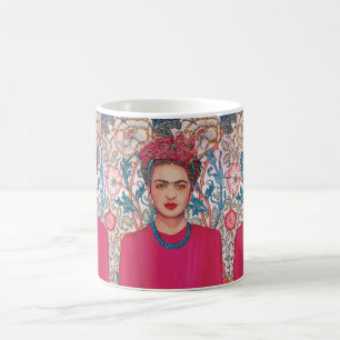 Caneca De Café Mulher com flores rosa