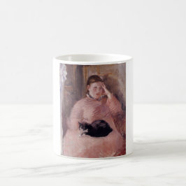 Caneca De Café Mulher com gato (de Edouard Manet)