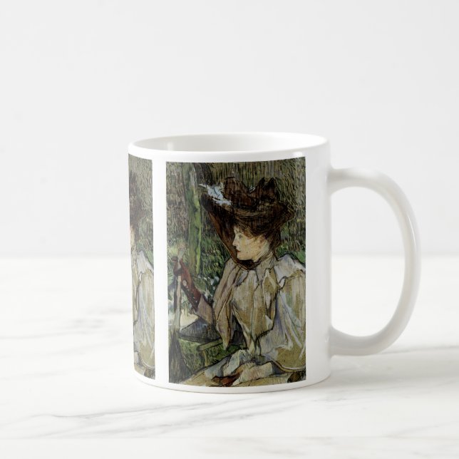 Caneca De Café Mulher com luvas por Toulouse-Lautrec (Direita)
