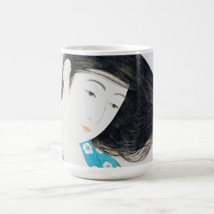 Caneca De Café Mulher Comendo Seu Cabelo, Goyō Hashiguchi
