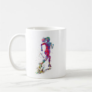 Caneca De Café Mulher Correndo