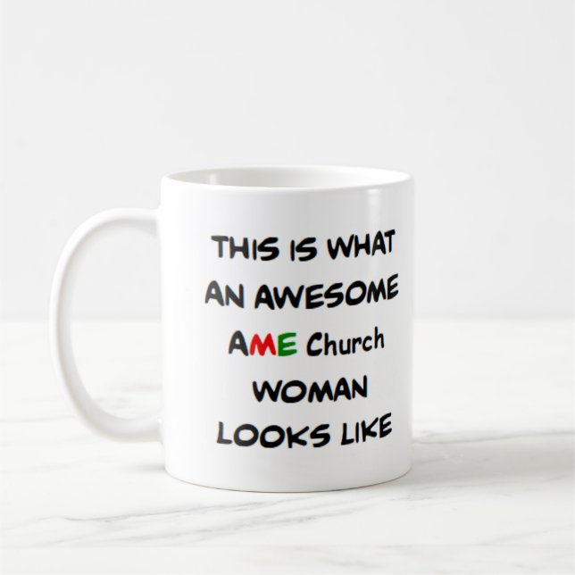 Caneca De Café mulher da igreja ame, incrível (Esquerda)