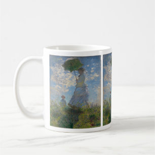 Caneca De Café Mulher de Claude Monet com Parasol (The Stroll)