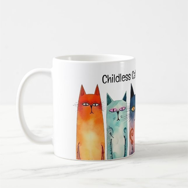 Caneca De Café Mulher de Gato Infantil para o Whimsic Kamala (Esquerda)