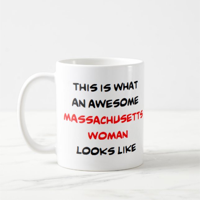 Caneca De Café mulher de massachusetts, incrível (Esquerda)
