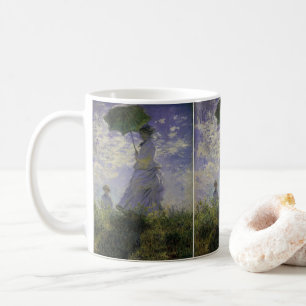 Caneca De Café Mulher de Parasol por Claude Monet, Vintage Art