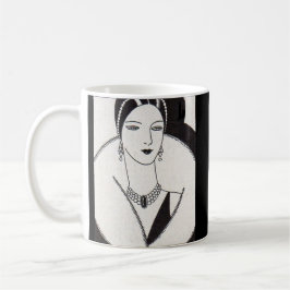 Caneca De Café Mulher deco de 1928