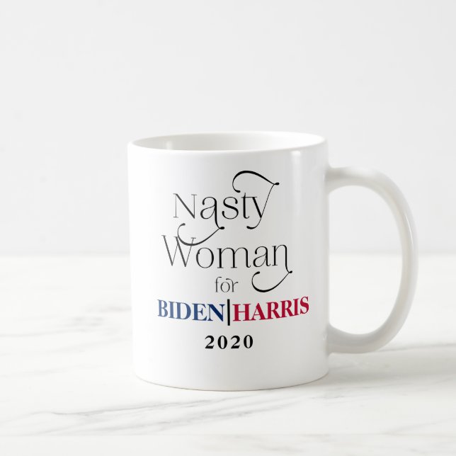 Caneca De Café Mulher desagradável para Biden-Harris 2020 (Direita)