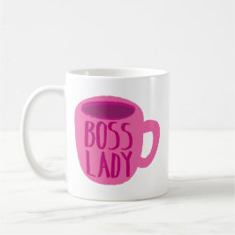 Caneca De Café Mulher do BOSS com café rosa