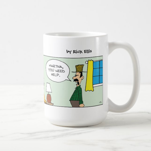 Caneca De Café Mulher do Farmer Engraçada Mug (Direita)