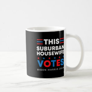 Caneca De Café Mulher do Interior Suburbano Vota Biden Harris 202