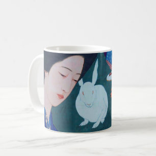 Caneca De Café Mulher do Jardim Flor, Goyō Hashiguchi
