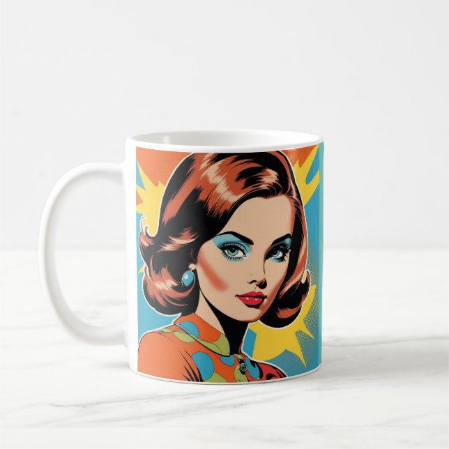 Caneca De Café Mulher dos anos 60 (Esquerda)
