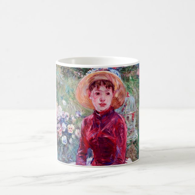 Caneca De Café Mulher em Vermelho, Berthe Morisot (Centro)