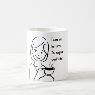 Caneca De Café Mulher Engraçada Com Seu Café