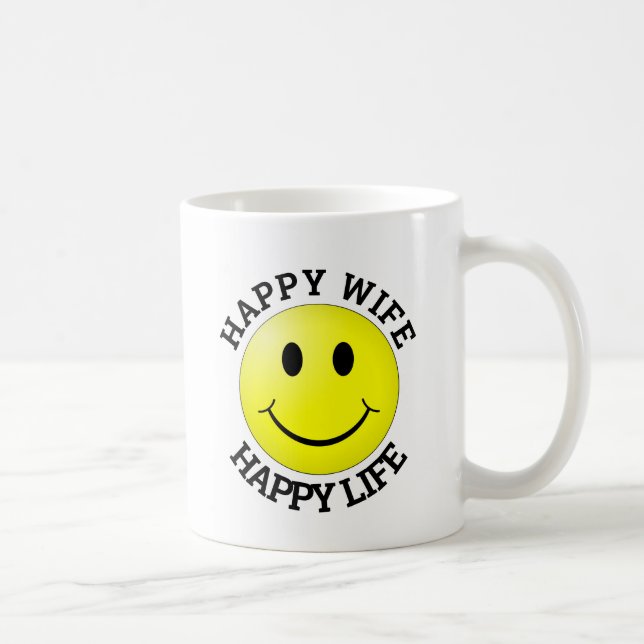 CANECA DE CAFÉ MULHER FELIZ FELIZ VIDA CAFÉ MUGS (Direita)