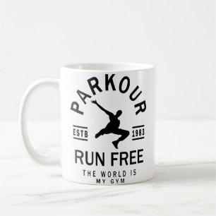 Caneca De Café Mulher Freerunner - Freerunning - Traceur - Parkou