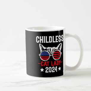 Caneca De Café Mulher Gato Infantil 2024 Eleições Políticas Engra