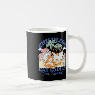 Caneca De Café Mulher Gato Sem Fios Para A Eleição De Kamala Harr