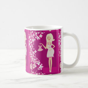 Caneca De Café mulher grávida loira
