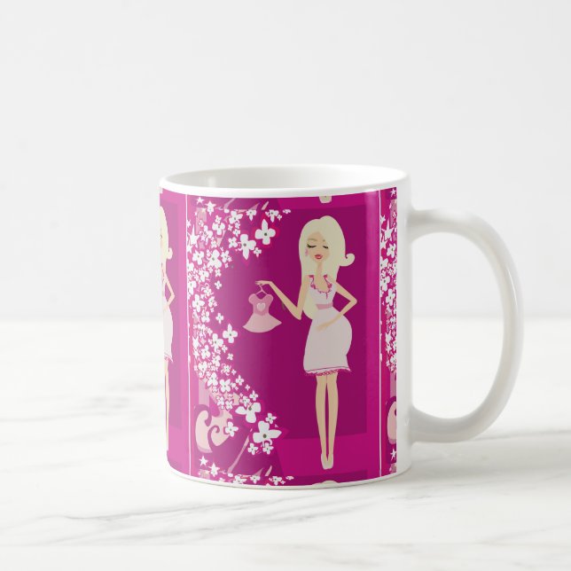 Caneca De Café mulher grávida loira (Direita)