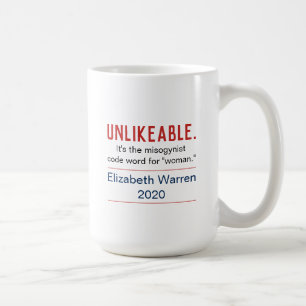 Caneca De Café Mulher Improvável Pró-Elizabeth Warren 2020