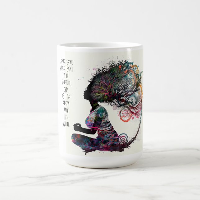 Caneca De Café Mulher inspirada, Spiritual Gem Mug (Centro)